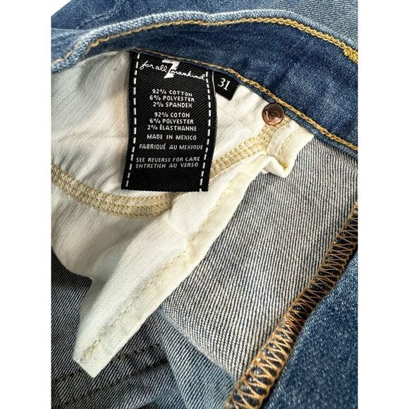 7 for All Mankind Roxanne Ankle Jeans Light Medium Wash - Size 31 - Picture 8 of 8